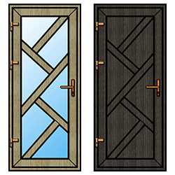 стандартные двери ПВХ из коллекции "Каскад"
