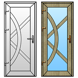стандартные двери ПВХ из коллекции "Техно"